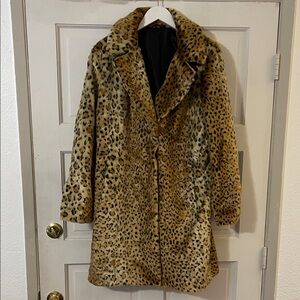 Leopard Print Teddy Jacket
